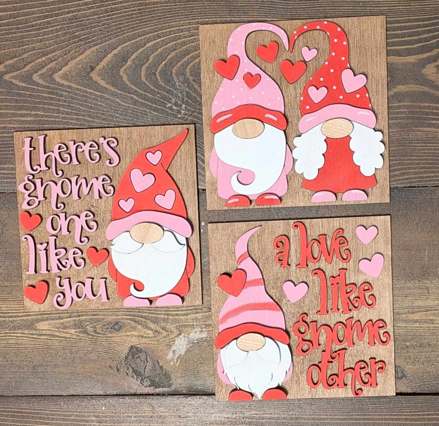 3D Interchangeable Square INSERTS ONLY - Valentines Day