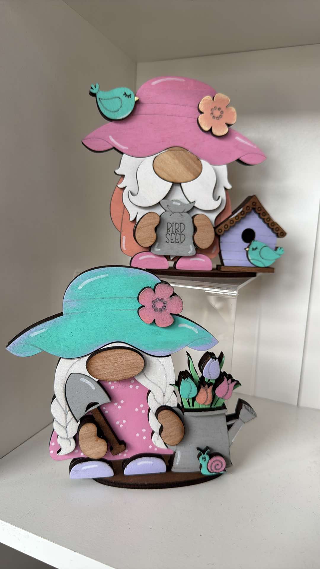 3D Spring Flower Standing Small Gnomes