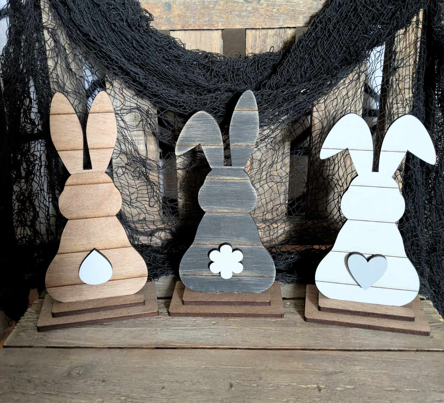 3D Standing Shiplap Bunny