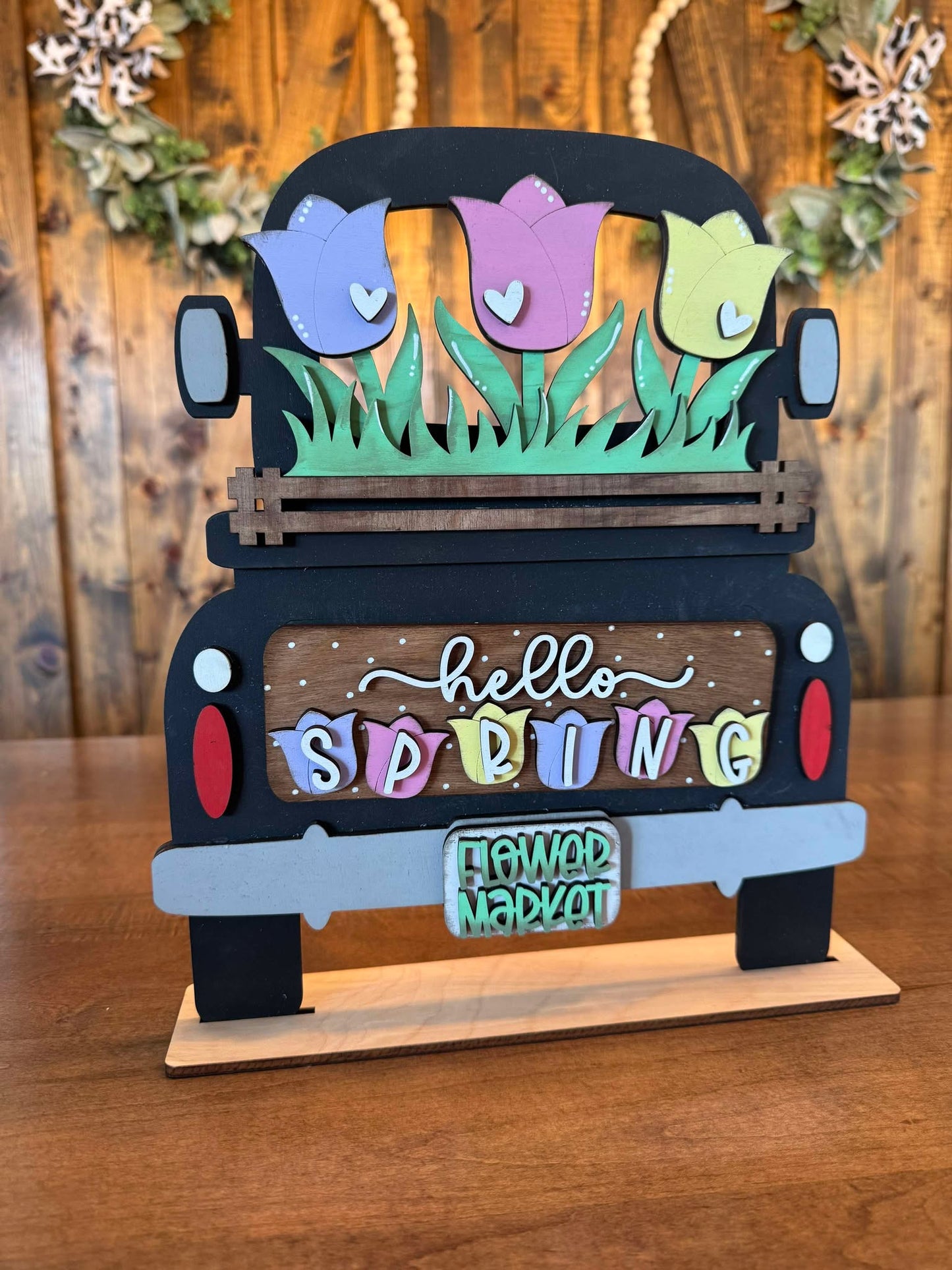 3D Interchangeable Seasonal Truck with stand INSERTS ONLY