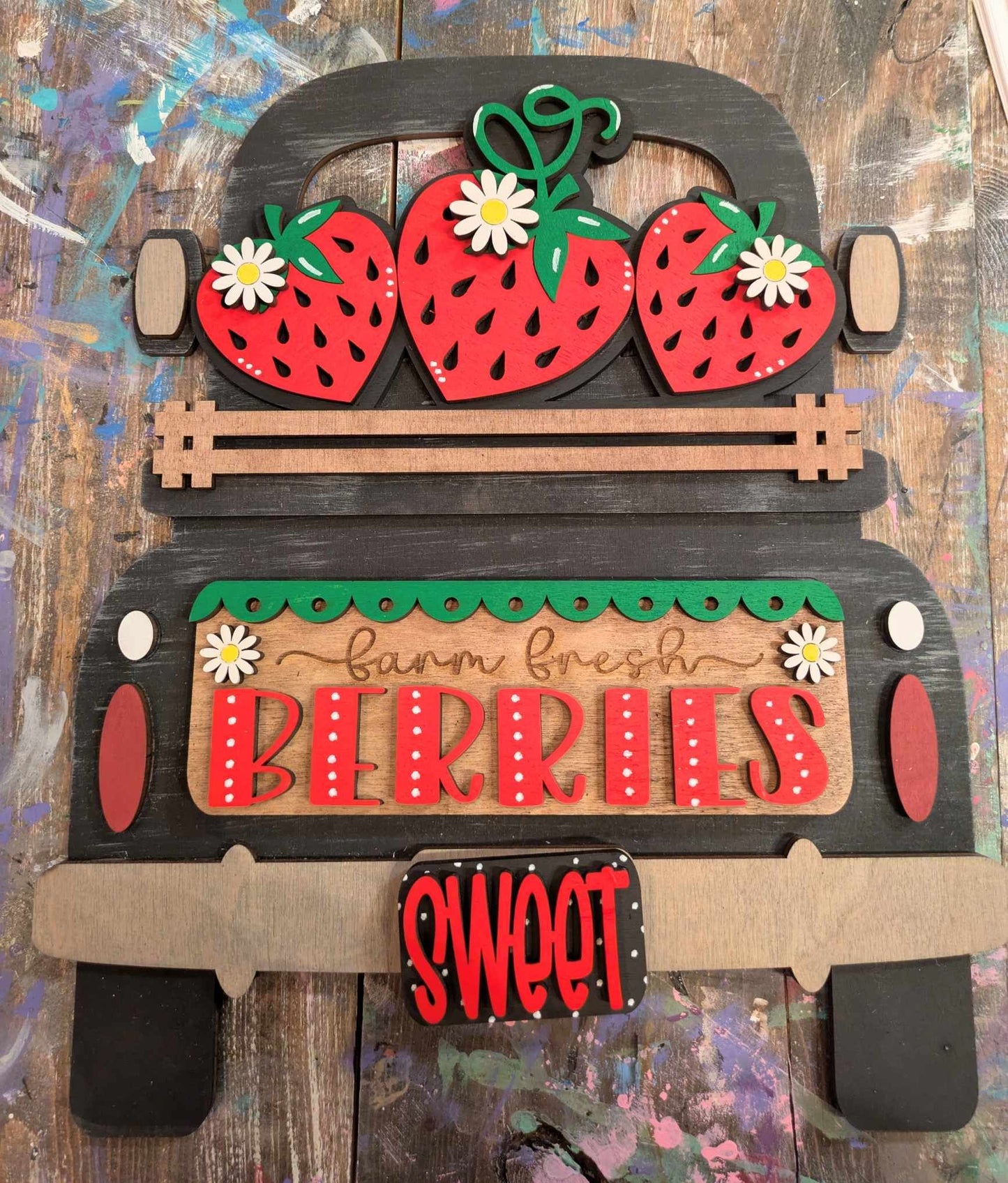 3D Interchangeable Seasonal Truck with stand INSERTS ONLY