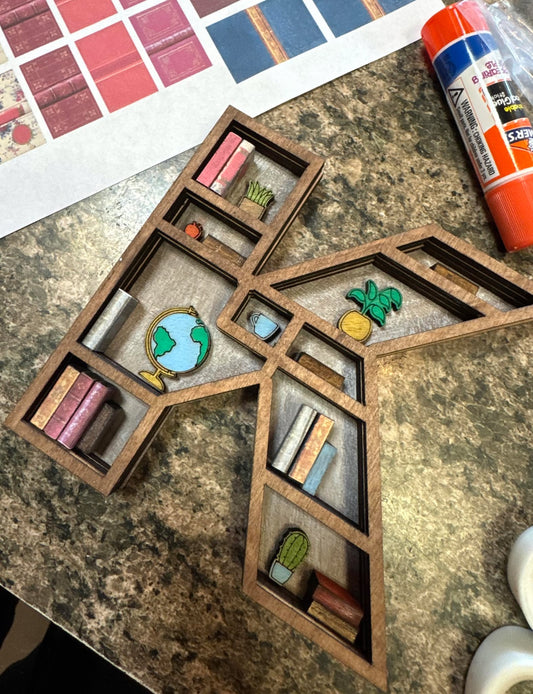 3D Personalized miniature book letter