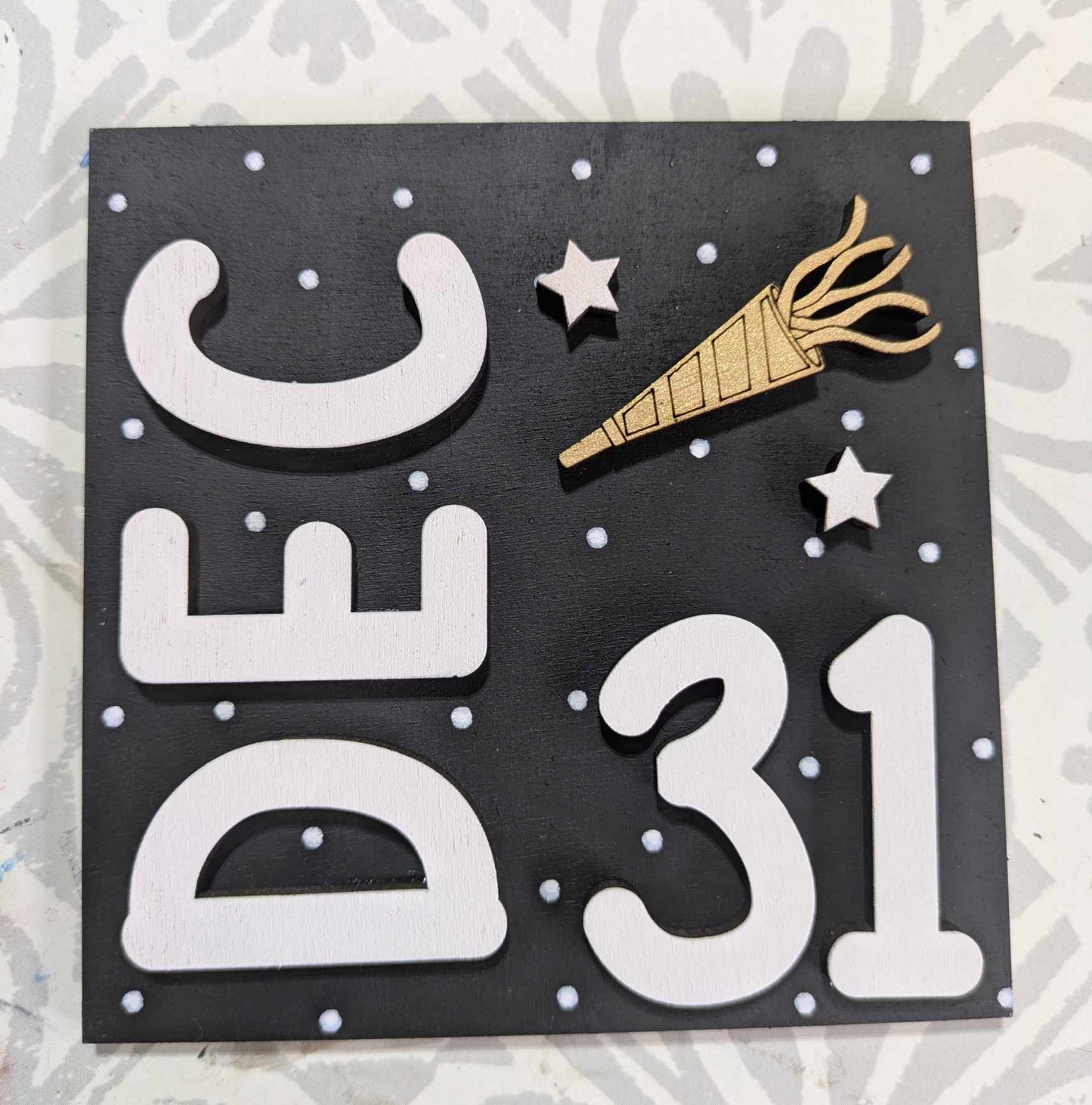 3D Interchangeable Square INSERTS ONLY - Holiday Dates