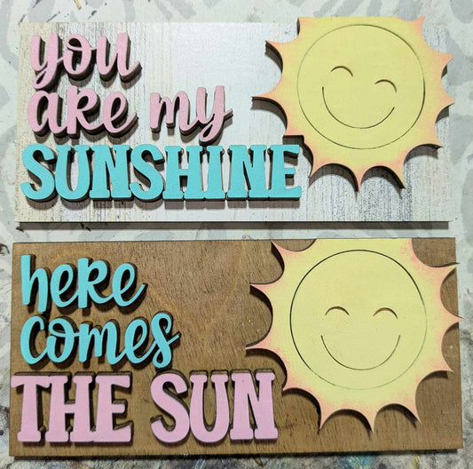 3D Interchangeable MINI Rectangle INSERTS ONLY - Mini Summer