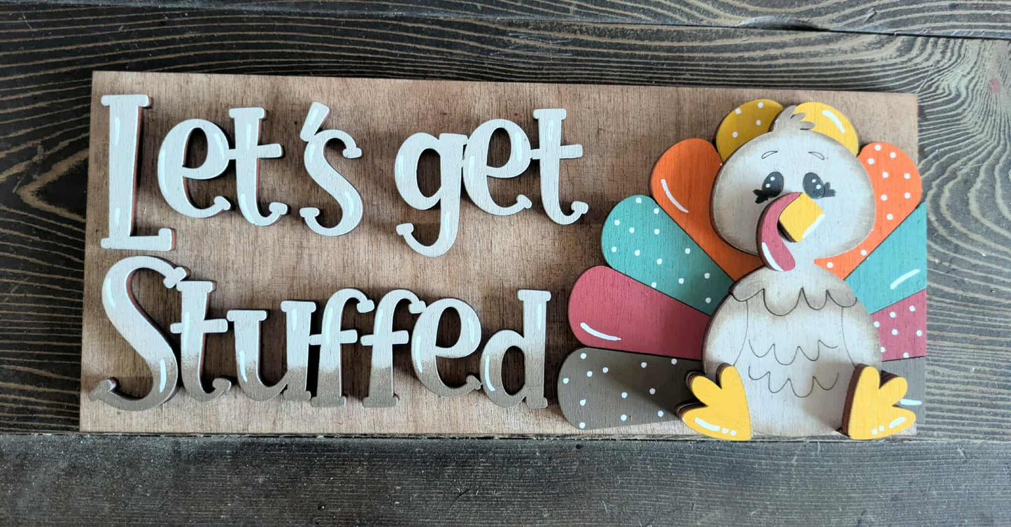 3D Interchangeable Rectangle INSERTS ONLY - Fall and Halloween