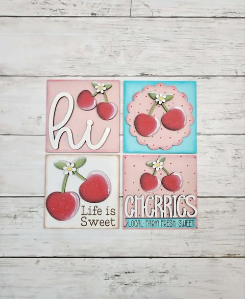 3D Interchangeable Square INSERTS ONLY - Summer
