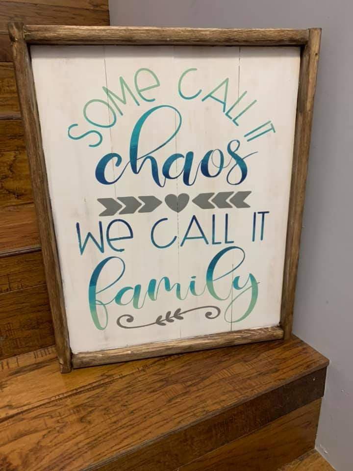 Some call it chaos we call it family with heart and arrows