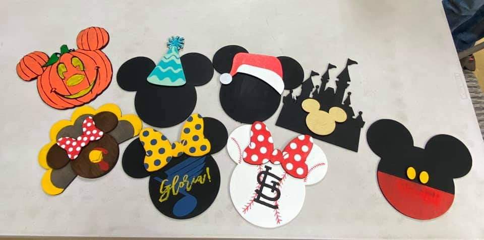 3D Seasonal Interchangeable Mouse Welcome to our Home Porch