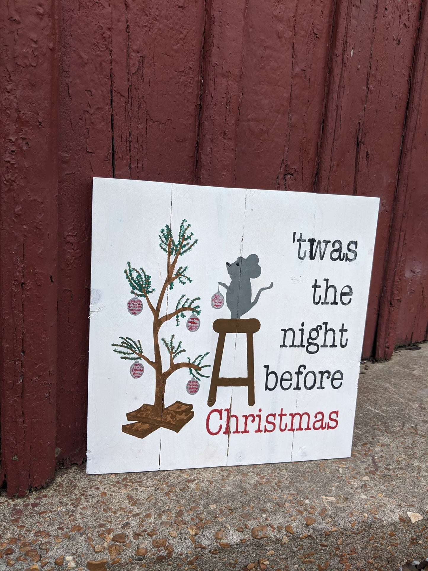 Twas the night before Christmas with mouse