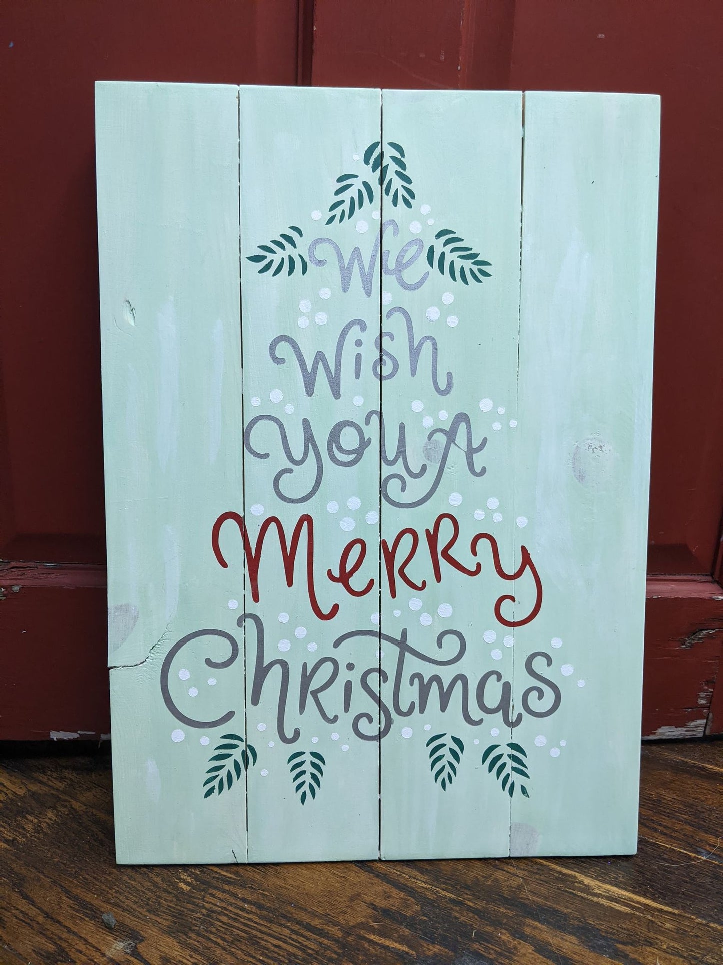 we wish you a Merry Christmas - tree shaped