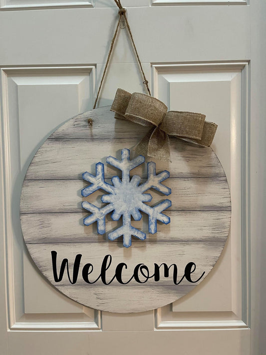3D interchangeable door hanger - Welcome