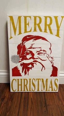 Merry Christmas-Santa face