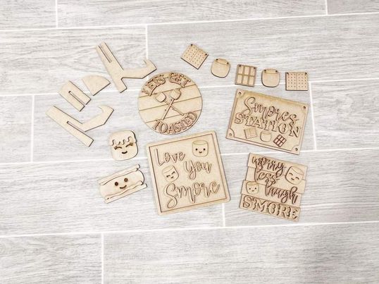 3D Tiered Tray Decor - Smores