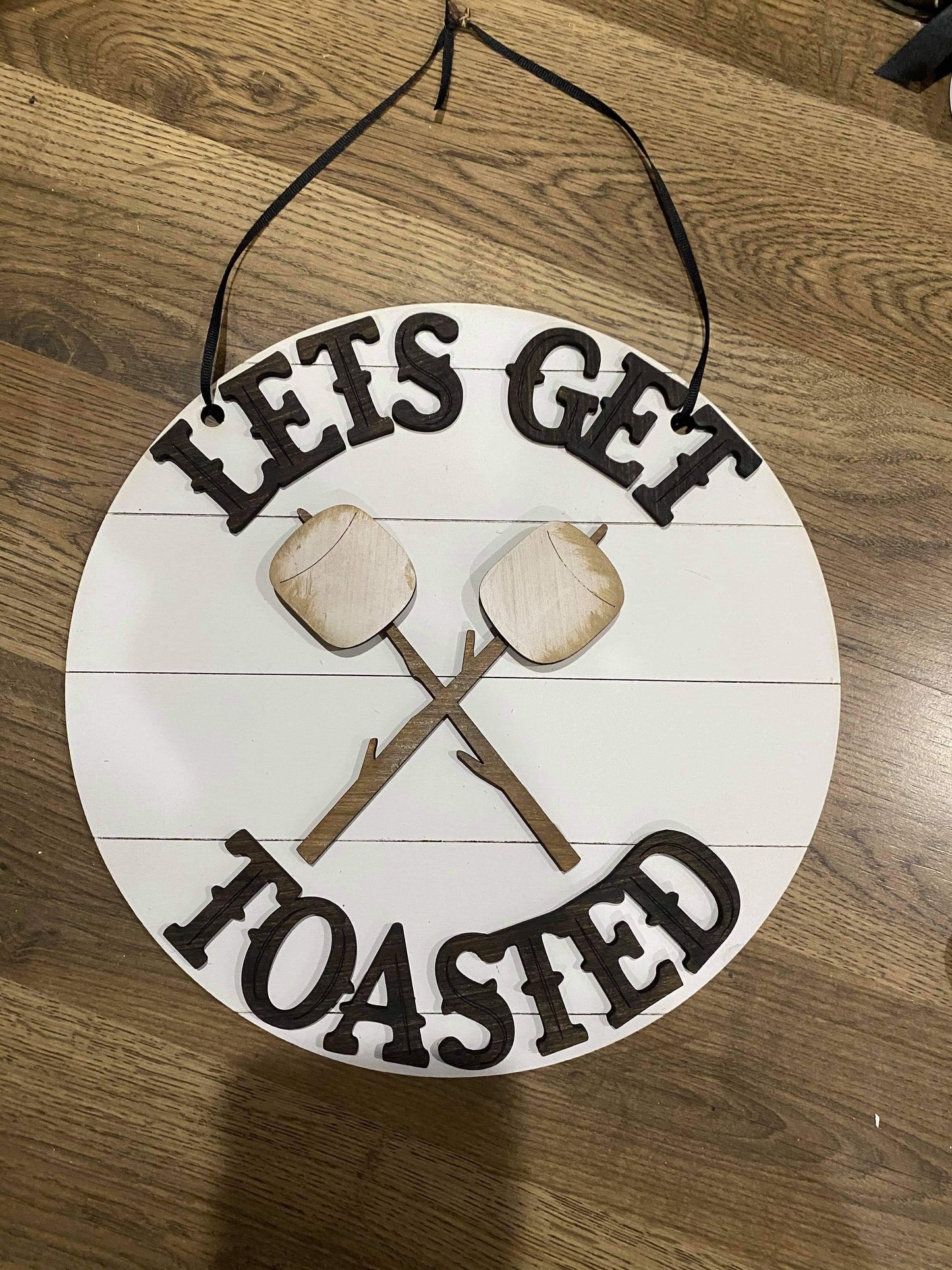 3D Door hanger Lets get toasted