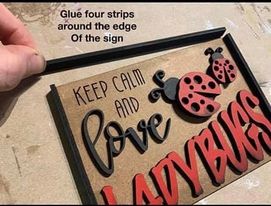 3D Tiered Tray Decor - LadyBug