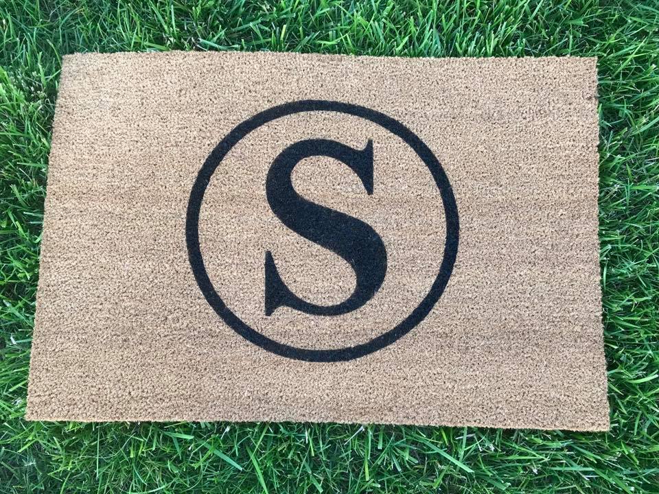 Monogram with circle (S shown)