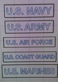 3D Tiered Tray Decor - Military