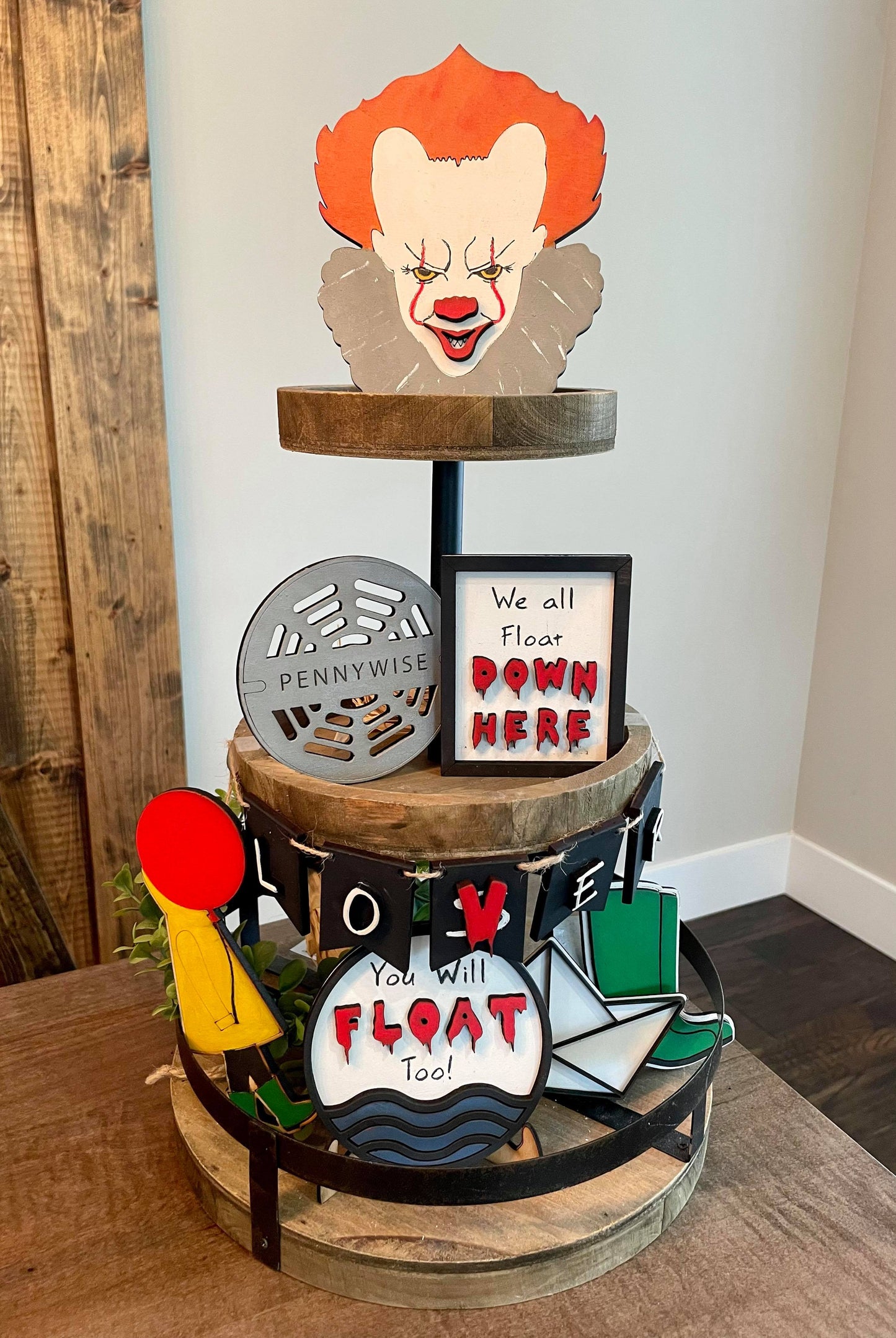 3D Tiered Tray Decor - Clown
