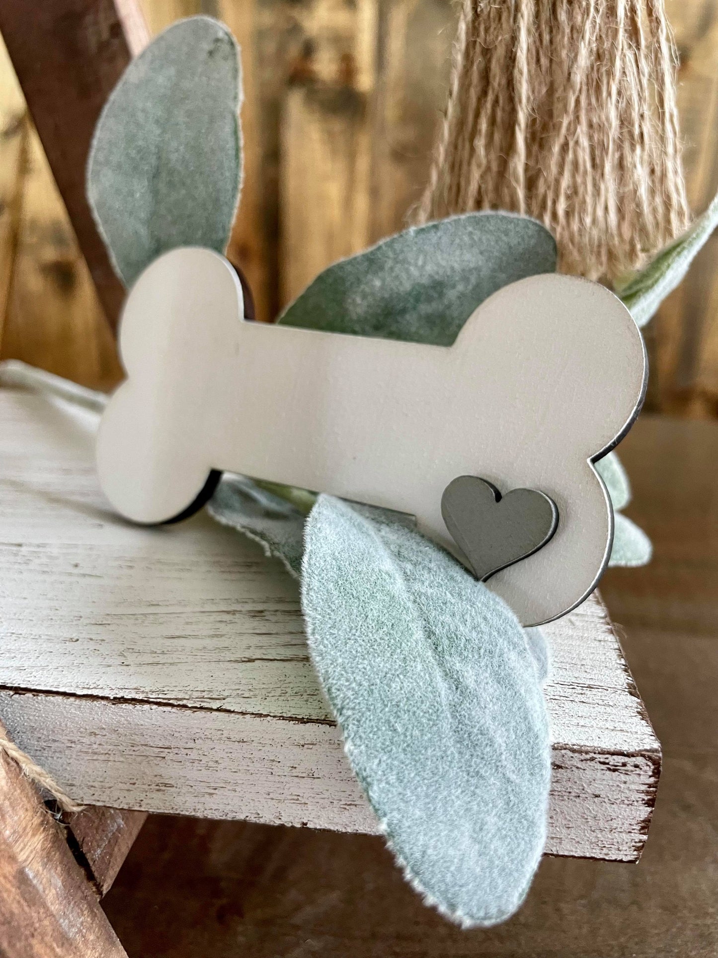 3D Tiered Tray Decor - Dog Plaid