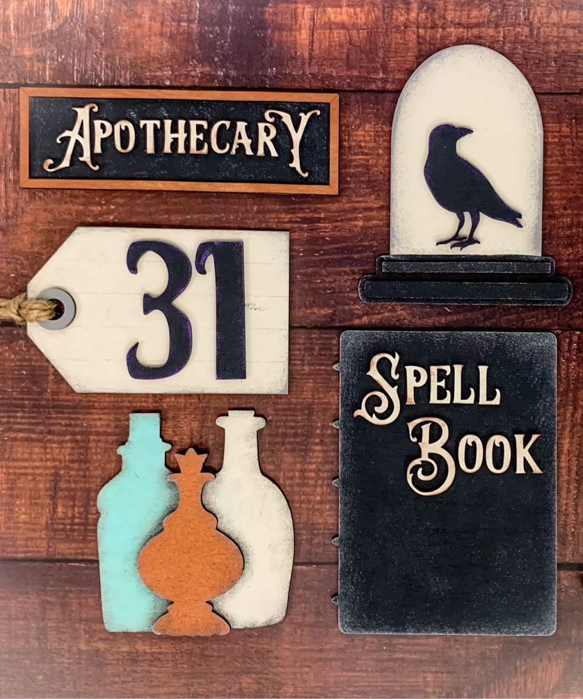 3D Tiered Tray Decor - Halloween Witchcraft