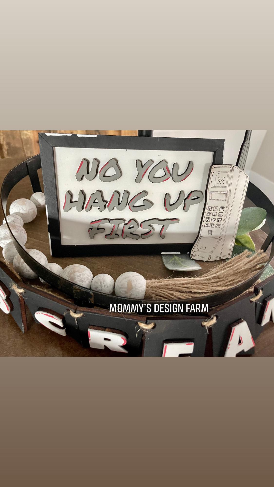 3D Tiered Tray Decor - Scream