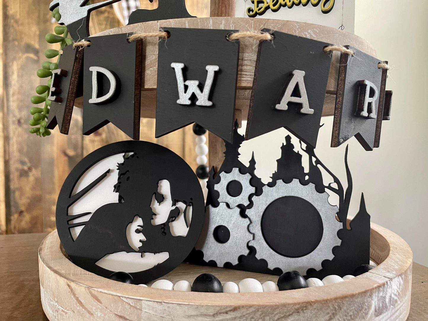3D Tiered Tray Decor - Edward Scissorhand
