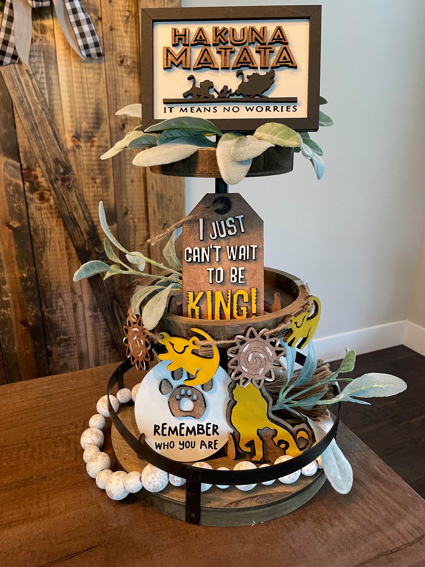 3D Tiered Tray Decor - Lion King