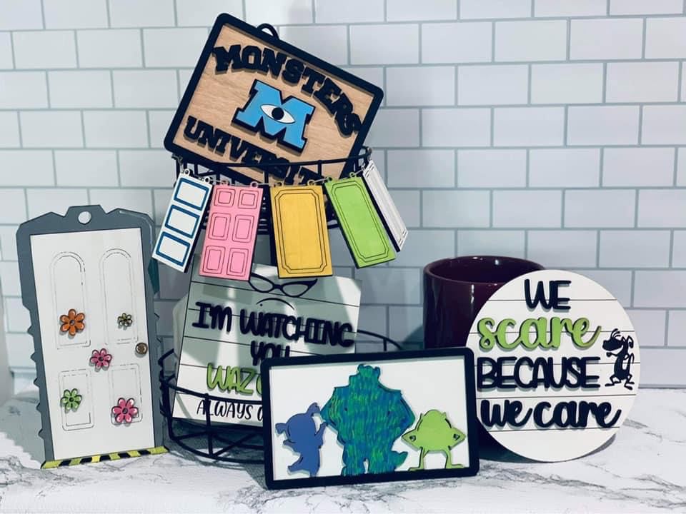 monsters inc decor 3D Tiered Tray Decor