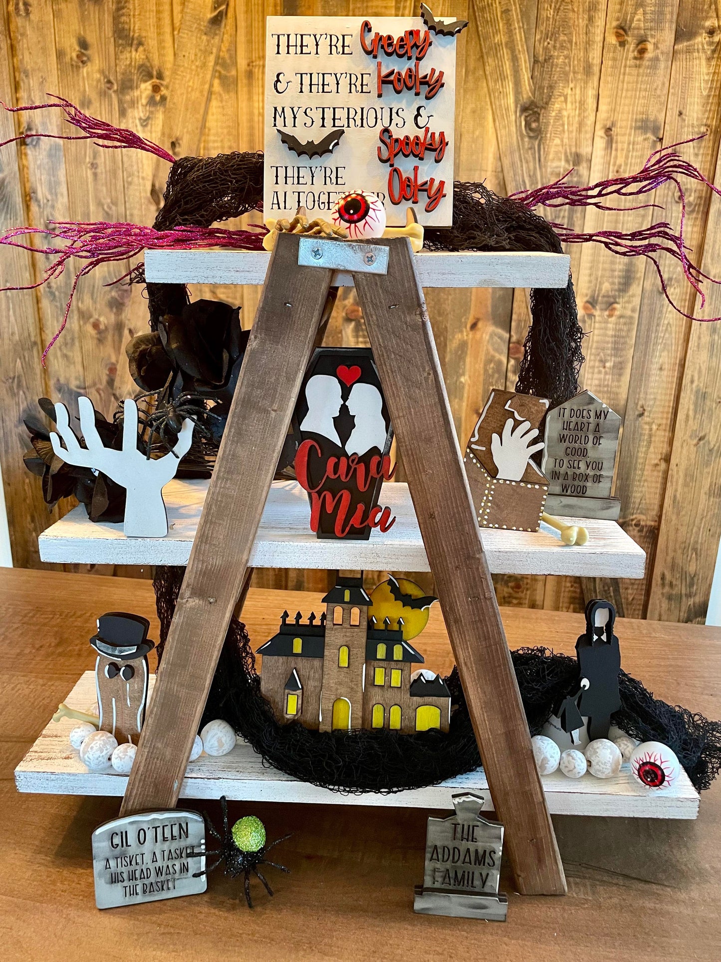 3D Tiered Tray Decor - Adams Family