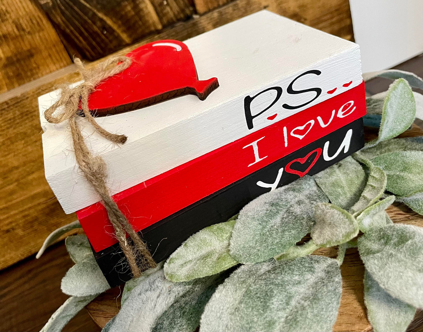 Tiered Tray Mini Book Stack - PS I love you