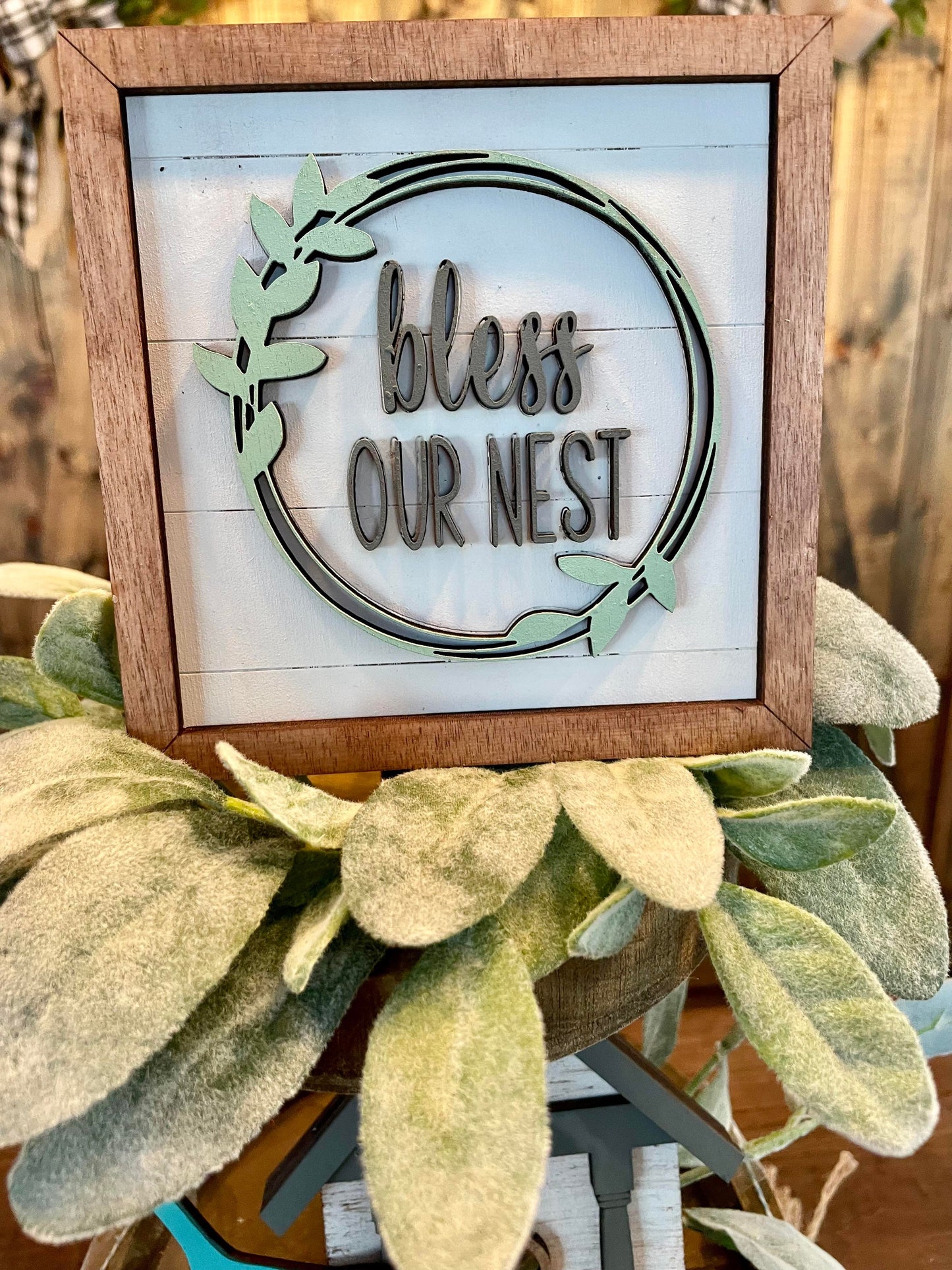 3D Tiered Tray Decor - Bird House