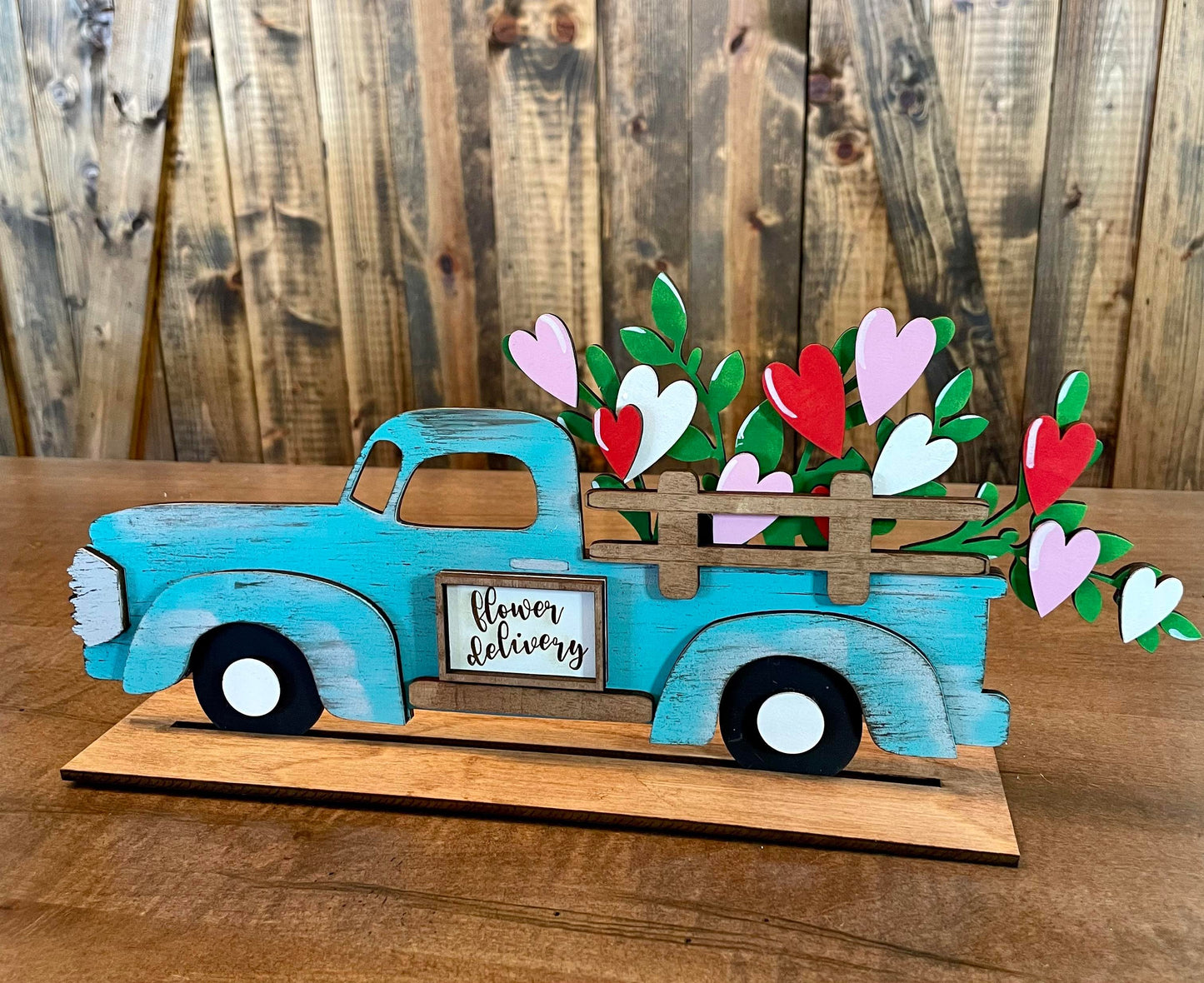 3d Interchangeable Truck with Flowers SET