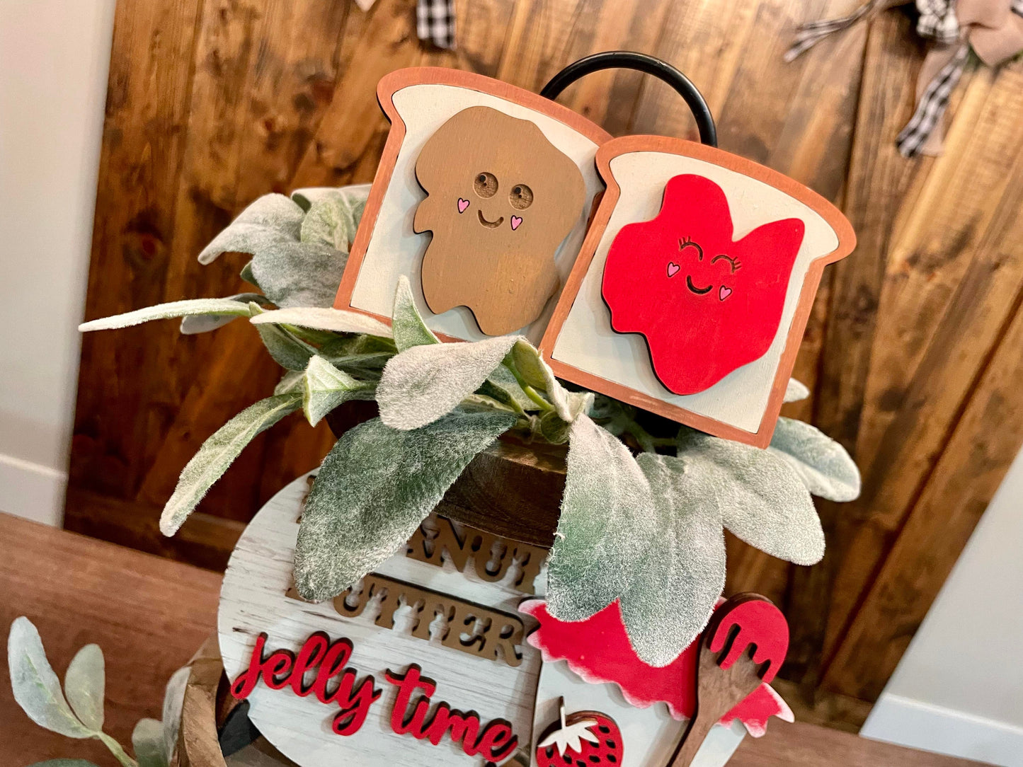 3D Tiered Tray Decor - Peanut butter and Jelly