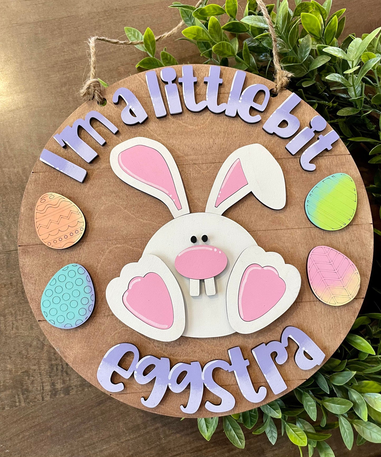 3D Door hanger I'm a little bit eggstra