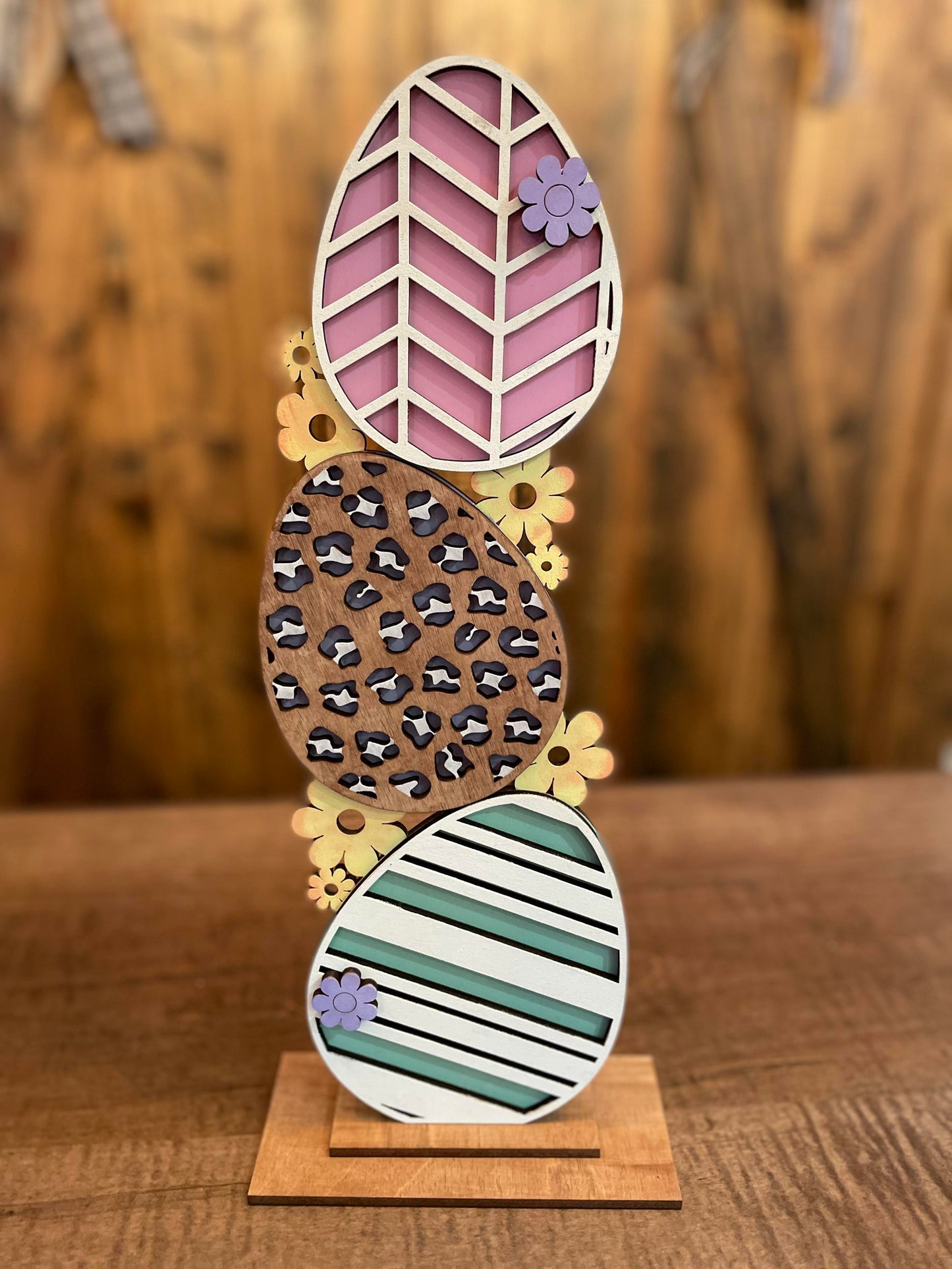 3D Stacked Easter Eggs