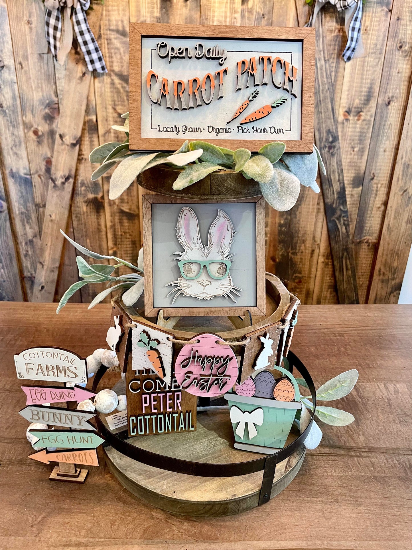 3D Tiered Tray Decor - Peter Cottontail