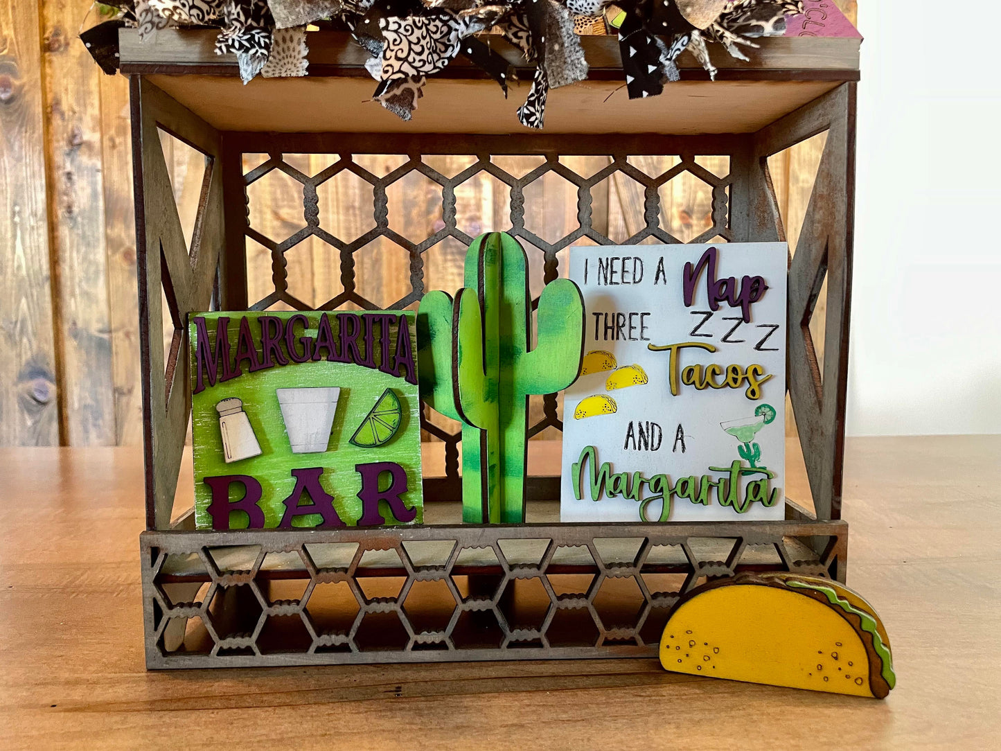 3D Tiered Tray Decor - Margarita