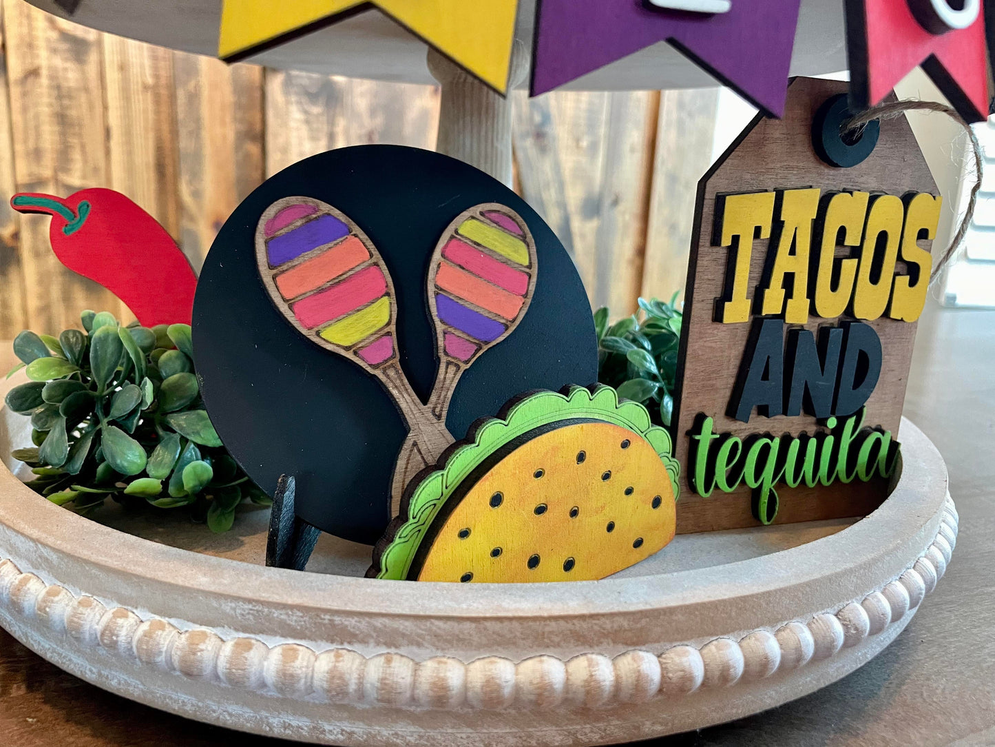 3D Tiered Tray Decor - Cinco De Mayo
