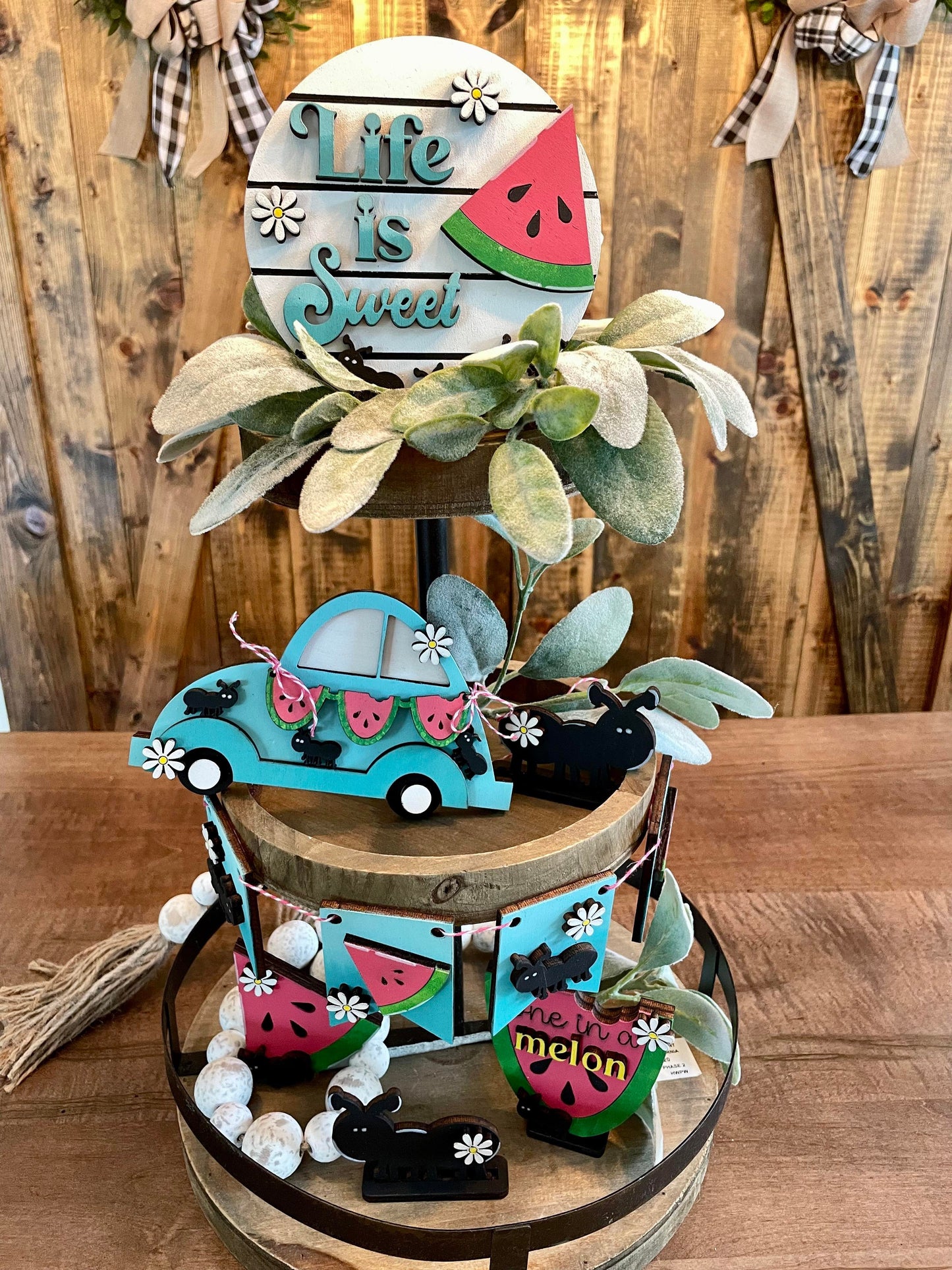 3D Tiered Tray Decor - Watermelon Ant