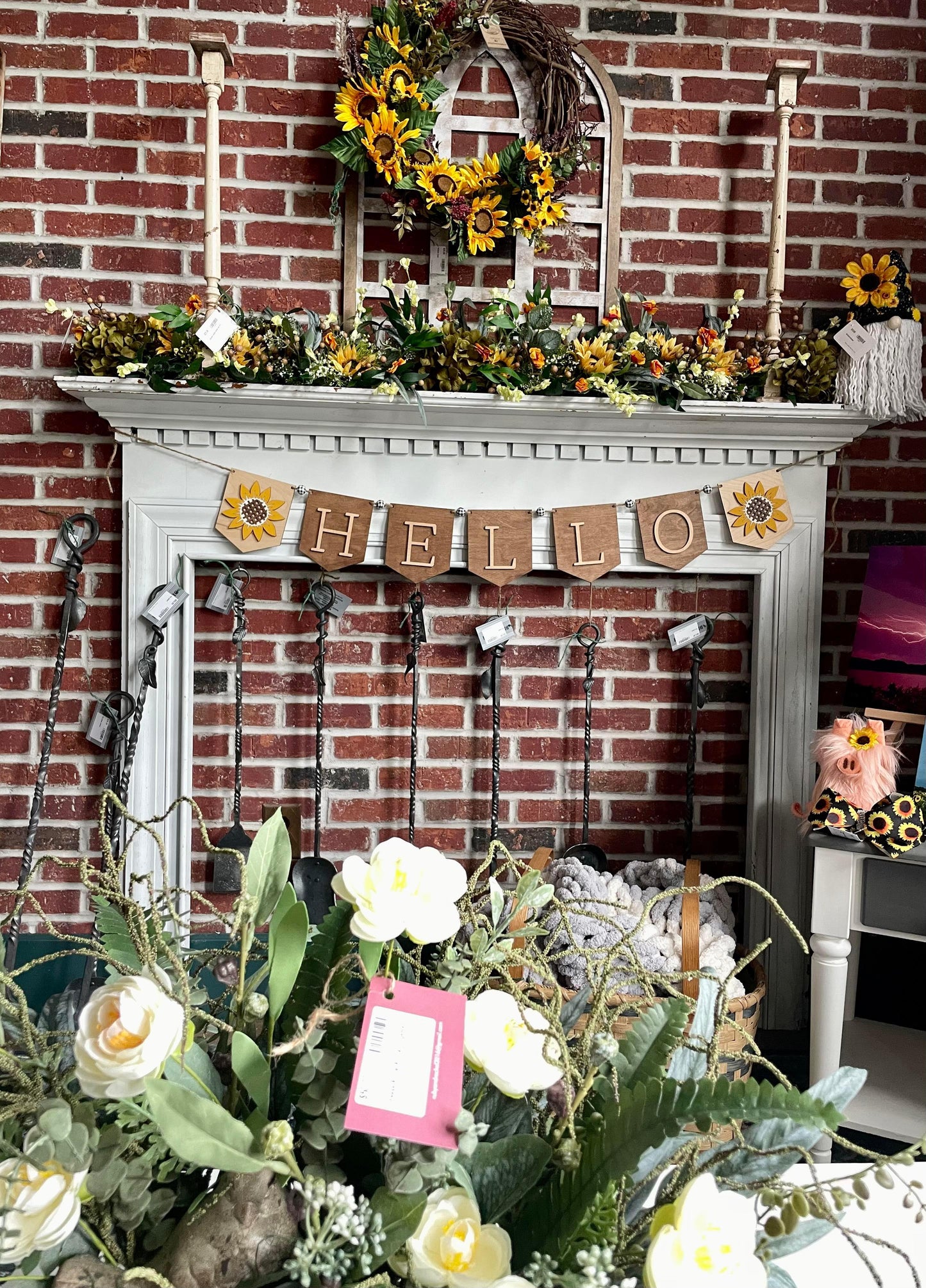 3D Banner - Hello with Sunflower