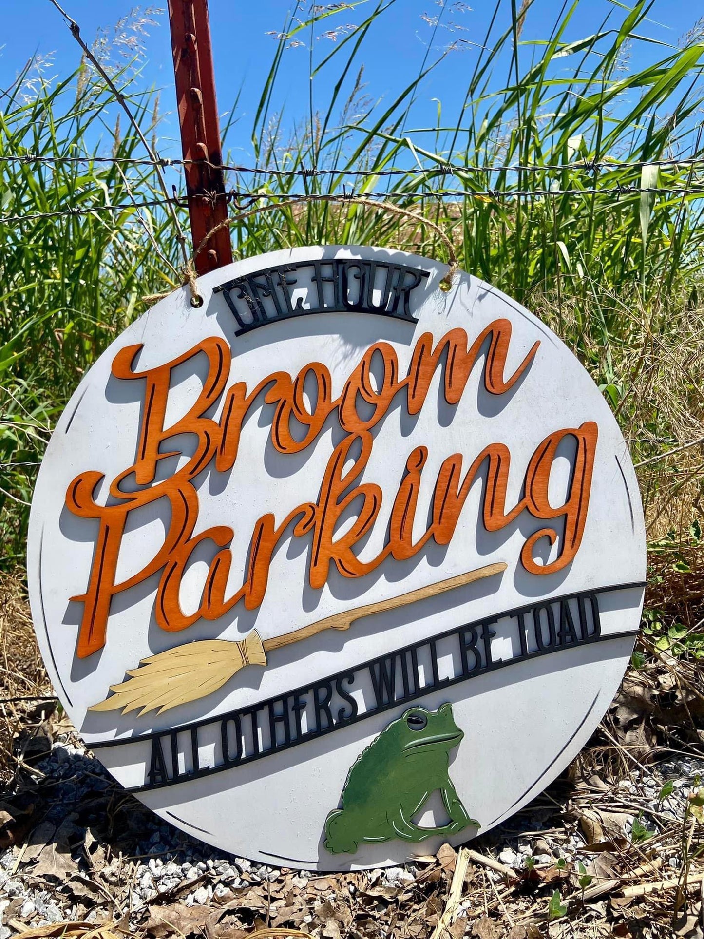 3D Door hanger - One hour broom parking