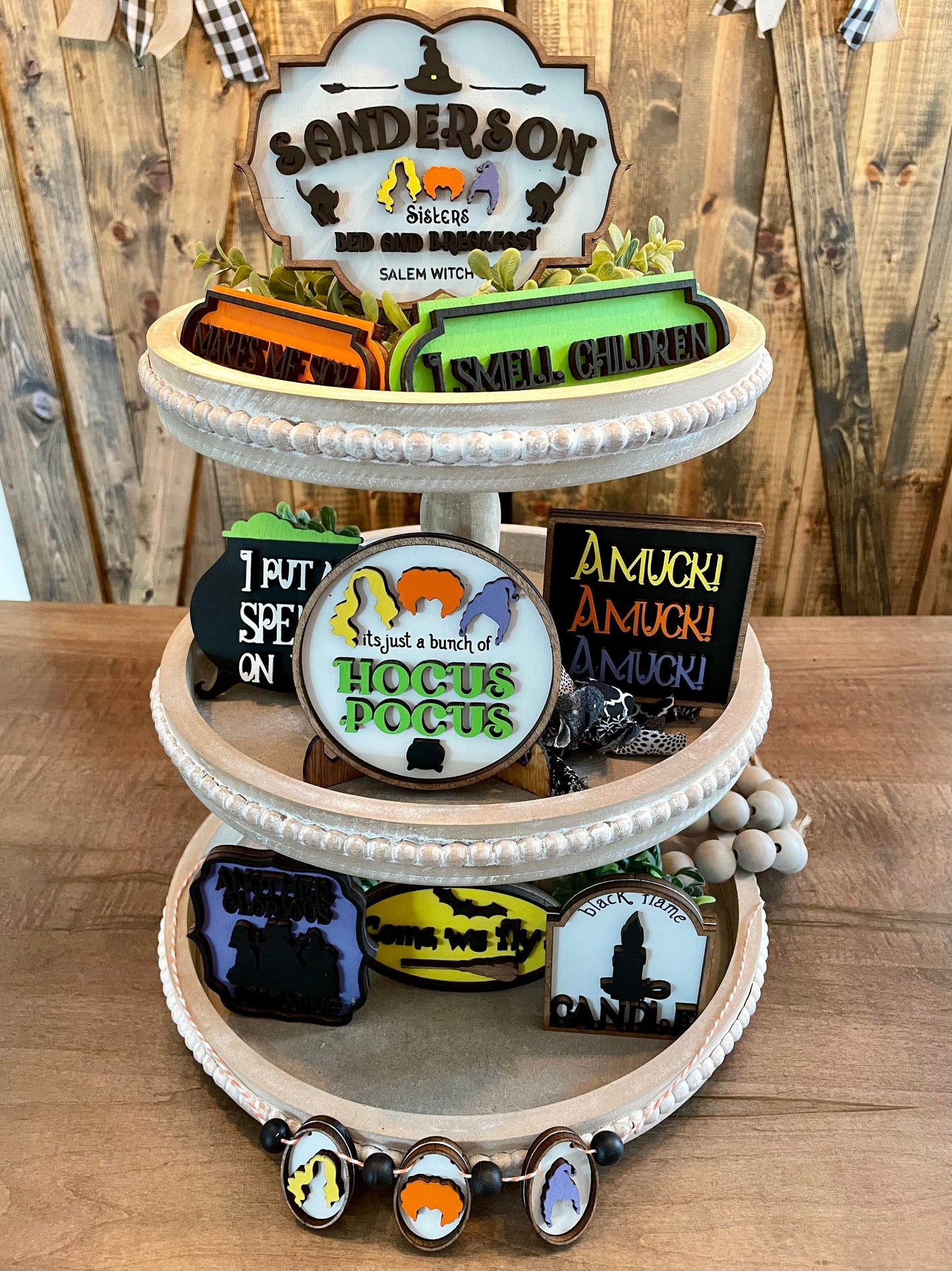 3D Tiered Tray Decor - Sanderson Girls H Pocus