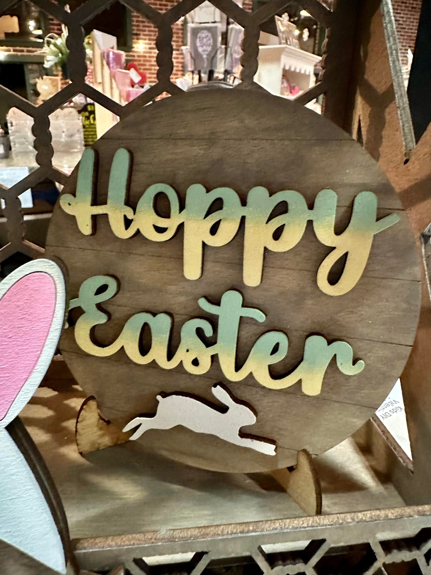 3D Tiered Tray Decor - Happy Easter Gnomes