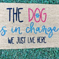 The dog is in charge we just live here