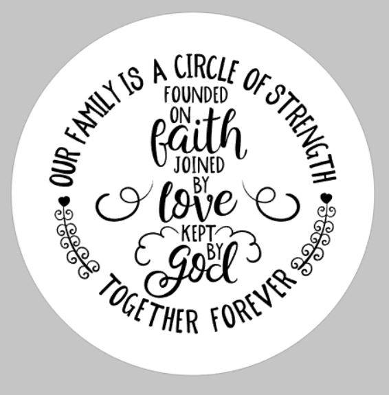 Faith love god ROUND