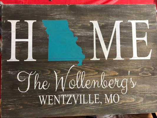 Home state-Family name and city