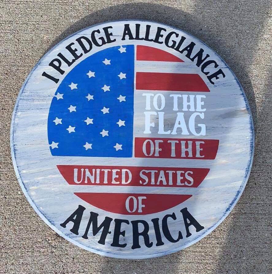 I pledge allegiance to the flag