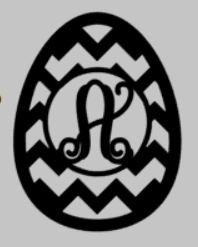 Door hanger Egg with last name