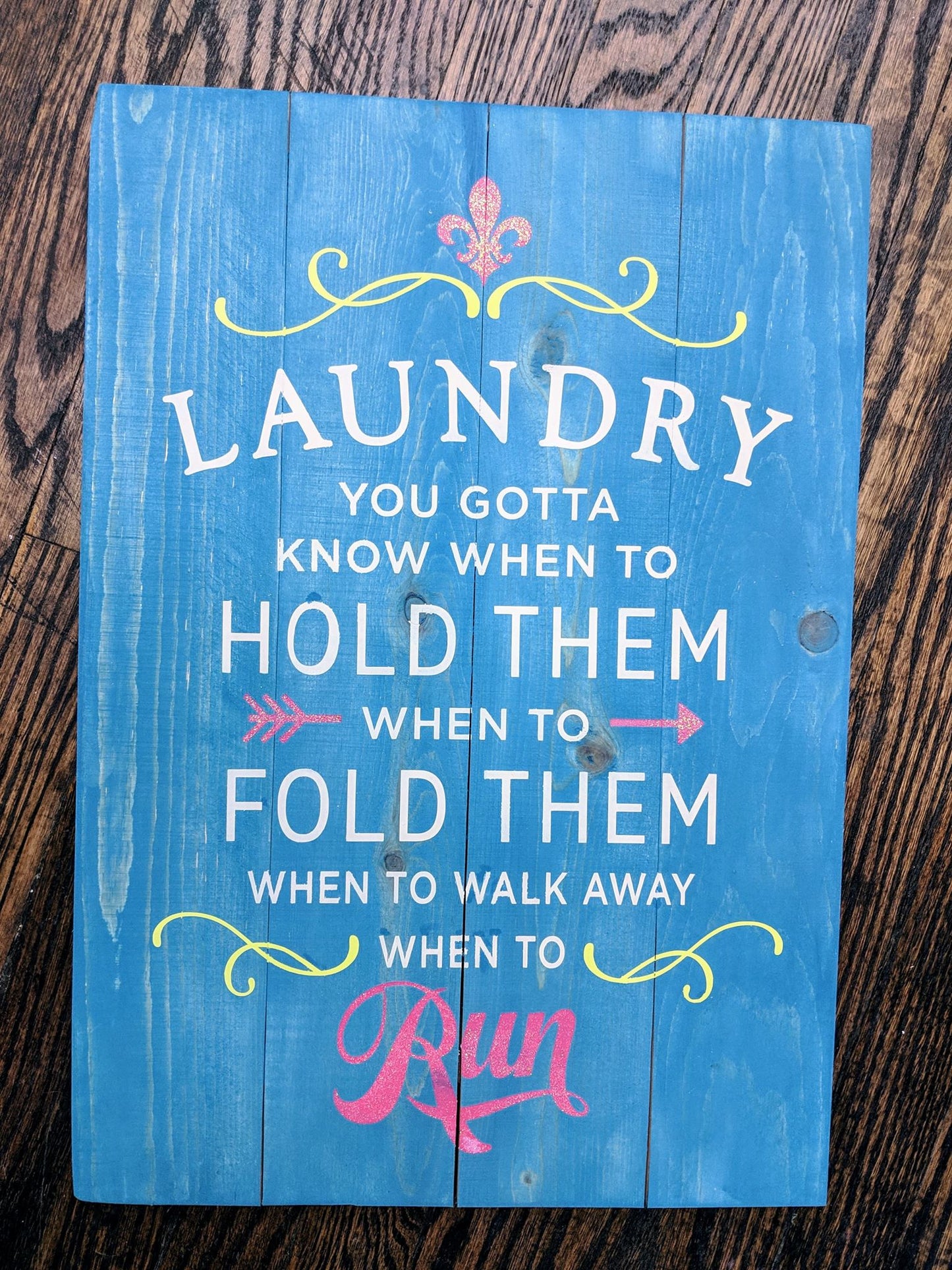 Laundry you gotta know when to hold them