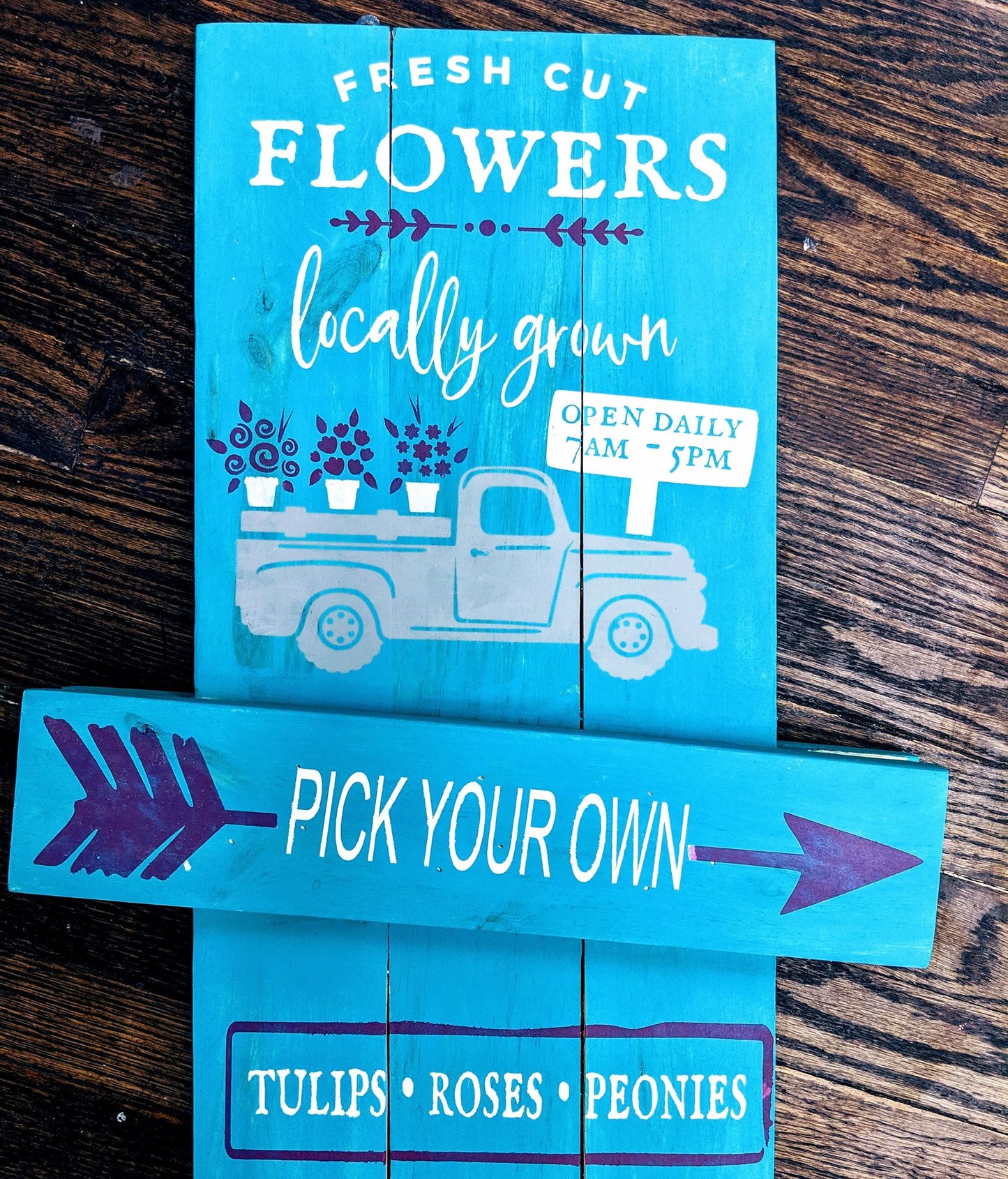 Loads of love and Fresh cut flowers Reversible